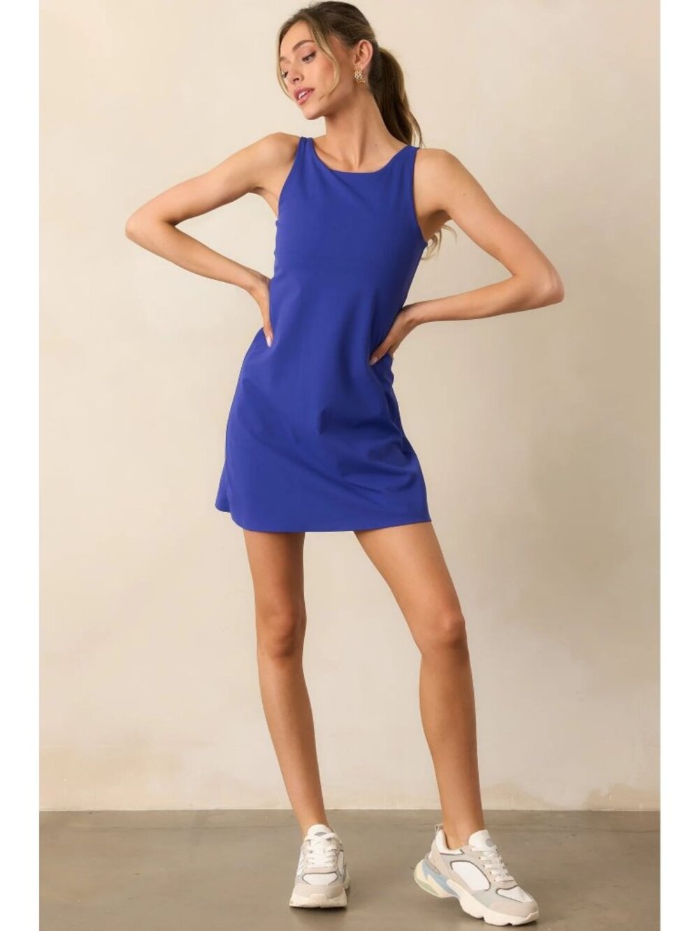 NWT Spanx Power Boost Tank Dress, Blue XL